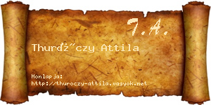 Thuróczy Attila névjegykártya